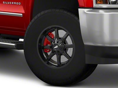 Moto Metal MO970 Full Gloss Black 8-Lug Wheel; 17x8; 0mm Offset (15-19 Silverado 2500 HD)