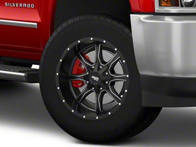 Moto Metal MO970 Satin Black Milled 8-Lug Wheel; 20x10; -18mm Offset (15-19 Silverado 2500 HD)