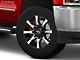 Moto Metal Spider Gloss Black Machined 8-Lug Wheel; 20x10; 12mm Offset (15-19 Silverado 2500 HD)