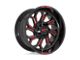 Moto Metal MO802 Gloss Black Machined with Gray Tint 8-Lug Wheel; 20x9; 18mm Offset (15-19 Silverado 3500 HD SRW)