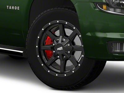 Moto Metal MO970 Gloss Black with Milled Lip 6-Lug Wheel; 20x9; 18mm Offset (15-20 Tahoe)