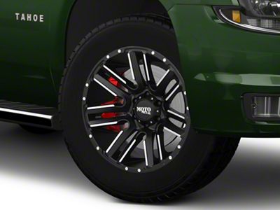 Moto Metal MO978 Razor Satin Black Machined 6-Lug Wheel; 20x9; 18mm Offset (15-20 Tahoe)