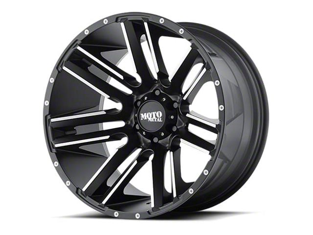 Moto Metal Razor Satin Black Machined 6-Lug Wheel; 18x9; 18mm Offset (15-20 Tahoe)