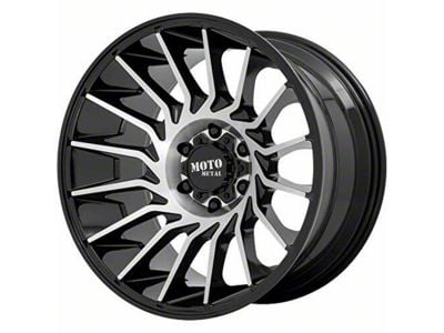 Moto Metal MO807 Gloss Black Machined 6-Lug Wheel; 22x10; -18mm Offset (15-20 Yukon)