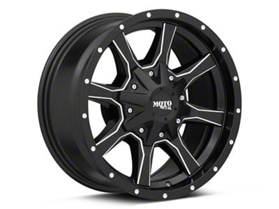 Moto Metal MO970 Satin Black Milled 6-Lug Wheel; 17x8; 0mm Offset (15-20 Yukon)