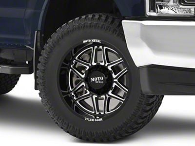 Moto Metal Folsom Gloss Black Milled 8-Lug Wheel; 20x10; -18mm Offset (17-22 F-250 Super Duty)