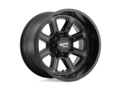 Moto Metal Shift Matte Black with Gloss Black Inserts 8-Lug Wheel; 17x9; 18mm Offset (17-22 F-250 Super Duty)