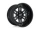 Moto Metal Deep Six Gloss Black Milled 8-Lug Wheel; 20x10; -18mm Offset (17-22 F-350 Super Duty SRW)