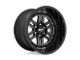 Moto Metal Deep Six Gloss Black Milled 8-Lug Wheel; 20x10; -18mm Offset (17-22 F-350 Super Duty SRW)