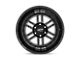 Moto Metal Deep Six Gloss Black Milled 8-Lug Wheel; 20x10; -18mm Offset (17-22 F-350 Super Duty SRW)