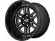 Moto Metal MO800 Deep Six Gloss Black Milled 6-Lug Wheel; 20x10; -18mm Offset (99-06 Sierra 1500)