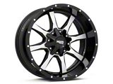 Moto Metal MO970 Gloss Black Machined 6-Lug Wheel; 16x8; 0mm Offset (99-06 Sierra 1500)