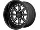 Moto Metal MO801 Phantom Gloss Black with Gray Tint 6-Lug Wheel; 22x12; -44mm Offset (19-25 Sierra 1500)