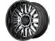 Moto Metal MO802 Gloss Black Machined with Gray Tint 6-Lug Wheel; 20x10; -18mm Offset (19-25 Sierra 1500)