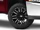 Moto Metal MO978 Razor Satin Black Machined 6-Lug Wheel; 20x10; -24mm Offset (07-13 Silverado 1500)