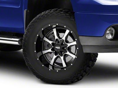 Moto Metal MO970 Gloss Black Machined 6-Lug Wheel; 18x10; -24mm Offset (07-13 Sierra 1500)