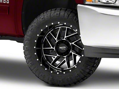 Moto Metal MO985 Breakout Gloss Black Machined 6-Lug Wheel; 20x10; -18mm Offset (07-13 Silverado 1500)