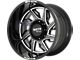 Moto Metal MO997 Hurricane Gloss Black Milled 6-Lug Wheel; Right Directional; 20x10; -18mm Offset (07-13 Silverado 1500)