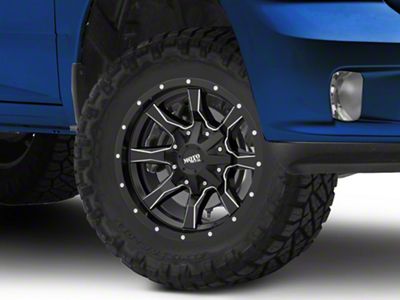 Moto Metal MO970 Satin Black Milled 5-Lug Wheel; 17x8; 0mm Offset (09-18 RAM 1500)