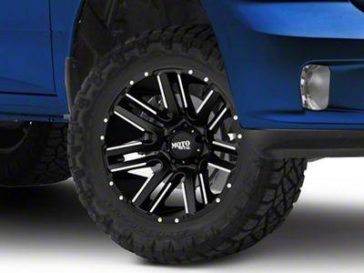 Moto Metal MO978 Razor Satin Black Machined 5-Lug Wheel; 20x10; -24mm Offset (09-18 RAM 1500)