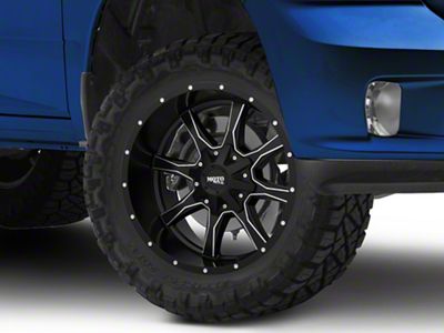 Moto Metal MO970 Satin Black Milled 5-Lug Wheel; 20x10; -24mm Offset (09-18 RAM 1500)