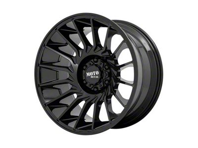 Moto Metal MO807 Gloss Black 8-Lug Wheel; 20x10; -18mm Offset (20-25 Sierra 2500 HD)