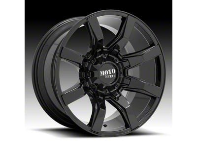 Moto Metal MO804 Spider Gloss Black 8-Lug Wheel; 20x10; 12mm Offset (20-24 Silverado 2500 HD)