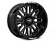 Moto Metal MO802 Gloss Black Milled 6-Lug Wheel; 20x10; -18mm Offset (21-24 F-150)