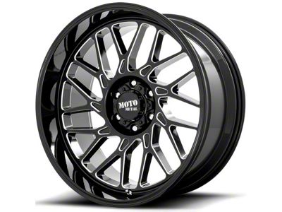 Moto Metal MO805 Gloss Black Milled 6-Lug Wheel; 20x10; -18mm Offset (24-25 Ranger)