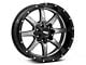 Moto Metal MO970 Gloss Gray Center with Gloss Black Lip 6-Lug Wheel; 20x10; -18mm Offset (2024 Ranger)