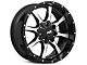 Moto Metal MO970 Gloss Black Machined 5-Lug Wheel; 17x8; 0mm Offset (94-01 RAM 1500)