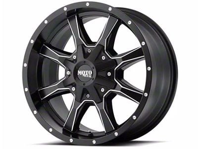 Moto Metal MO970 Satin Black Milled 5-Lug Wheel; 17x8; 0mm Offset (94-01 RAM 1500)