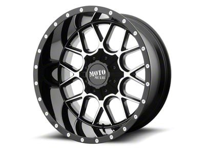 Moto Metal MO986 Siege Gloss Black Machined 5-Lug Wheel; 24x14; -76mm Offset (94-01 RAM 1500)