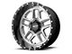 Moto Metal MO987 Sentry Gloss Silver Center with Gloss Black Lip 5-Lug Wheel; 20x12; -44mm Offset (94-01 RAM 1500)