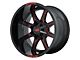 Moto Metal MO970 Gloss Black Milled 8-Lug Wheel; 20x10; -18mm Offset (94-02 RAM 2500)