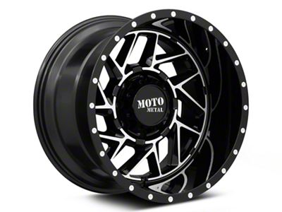 Moto Metal MO985 Breakout Gloss Black Machined 8-Lug Wheel; 20x12; -44mm Offset (94-02 RAM 2500)