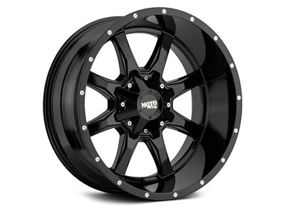 Moto Metal MO970 Gloss Black Milled 8-Lug Wheel; 18x10; -24mm Offset (94-02 RAM 3500 SRW)