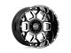 Moto Metal Spade Gloss Black Machined 8-Lug Wheel; 20x10; -24mm Offset (94-02 RAM 3500 SRW)