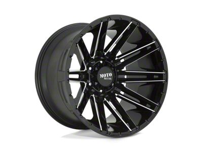 Moto Metal Kraken Gloss Black Milled 8-Lug Wheel; 20x10; -18mm Offset (99-07 F-250 Super Duty)