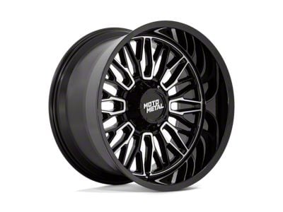 Moto Metal Stinger Gloss Black Machined 8-Lug Wheel; 22x12; -44mm Offset (99-07 F-250 Super Duty)