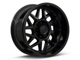 Moto Metal Turbine Gloss Black 6-Lug Wheel; 20x10; -18mm Offset (99-06 Sierra 1500)