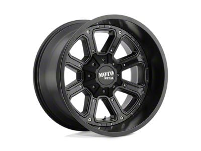 Moto Metal Shift Matte Black with Gloss Black Inserts 6-Lug Wheel; 18x9; 18mm Offset (99-06 Silverado 1500)