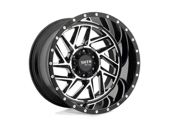 Moto Metal Breakout Gloss Black Machined 6-Lug Wheel; 20x9; 18mm Offset (15-22 Canyon)