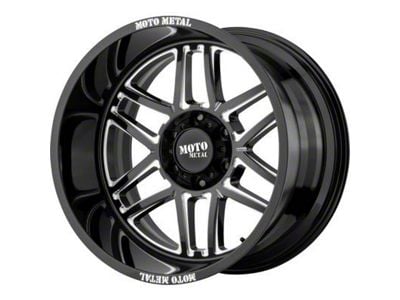 Moto Metal MO992 Folsom Gloss Black Milled 6-Lug Wheel; 20x9; 18mm Offset (23-25 Canyon)