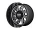 Moto Metal MO997 Hurricane Gloss Black Milled 6-Lug Wheel; Left Directional; 20x10; -18mm Offset (23-25 Canyon)