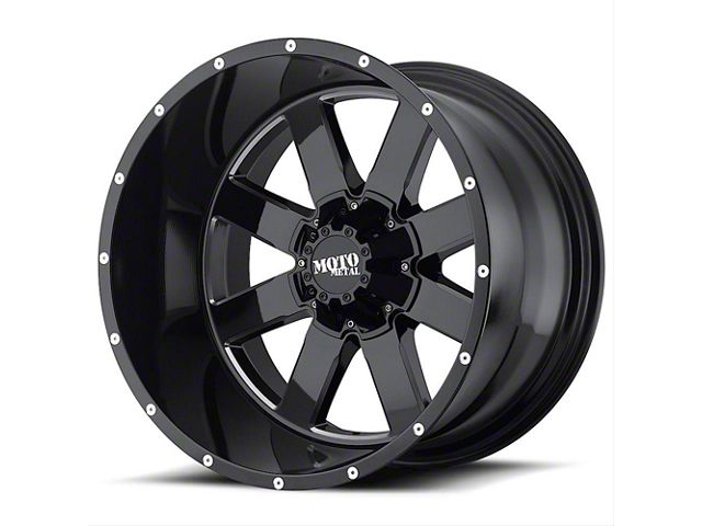 Moto Metal MO962 Gloss Black Milled 6-Lug Wheel; 20x10; -24mm Offset (23-24 Colorado)