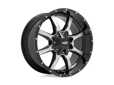 Moto Metal MO970 Gloss Black Machined Face 6-Lug Wheel; 17x9; -12mm Offset (23-25 Colorado)