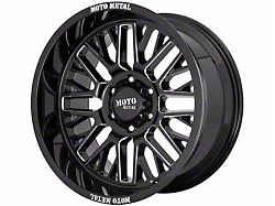 Moto Metal MO802 Gloss Black Milled 5-Lug Wheel; 20x9; 0mm Offset (05-11 Dakota)