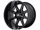 Moto Metal MO970 Gloss Black Milled 5-Lug Wheel; 20x9; 18mm Offset (05-11 Dakota)