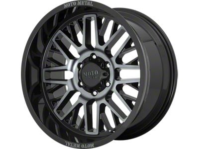 Moto Metal MO802 Gloss Black Machined with Gray Tint 6-Lug Wheel; 20x10; -18mm Offset (15-20 F-150)